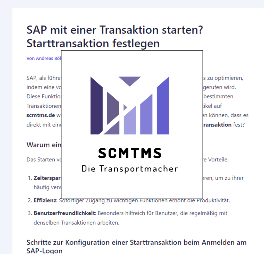 sap-mit-transaktionen-starten