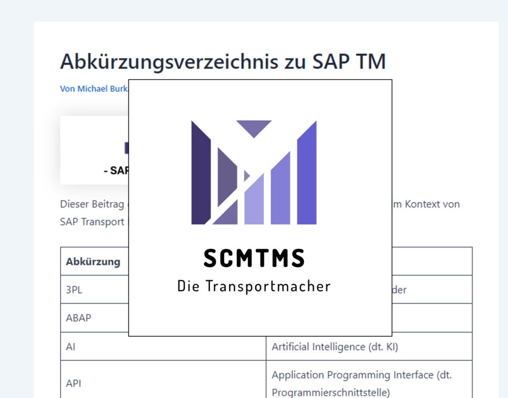 sap-tm-abkürzungen