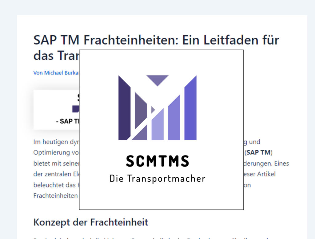 sap-tm-frachteinheiten