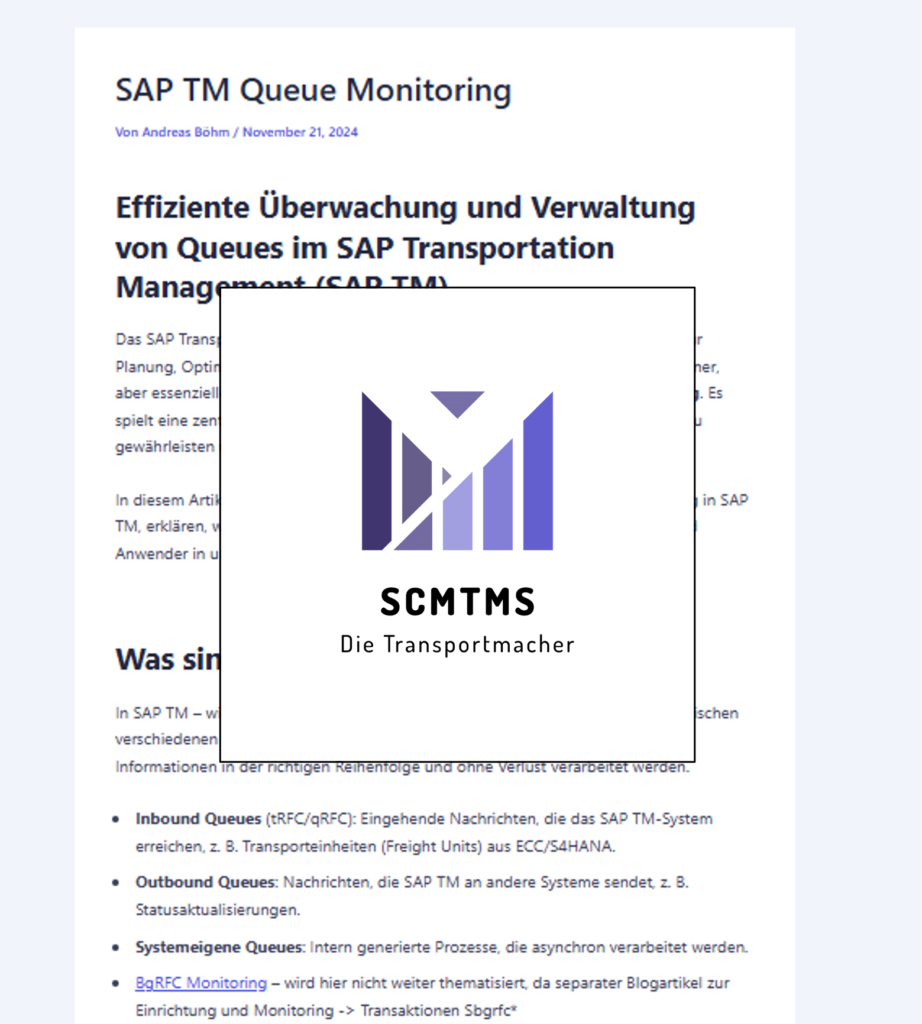 sap-tm-queue-monitoring