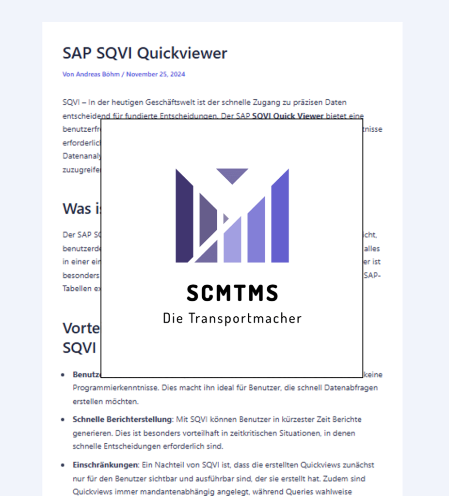 sqvi-sap-quickviewer-transaktion