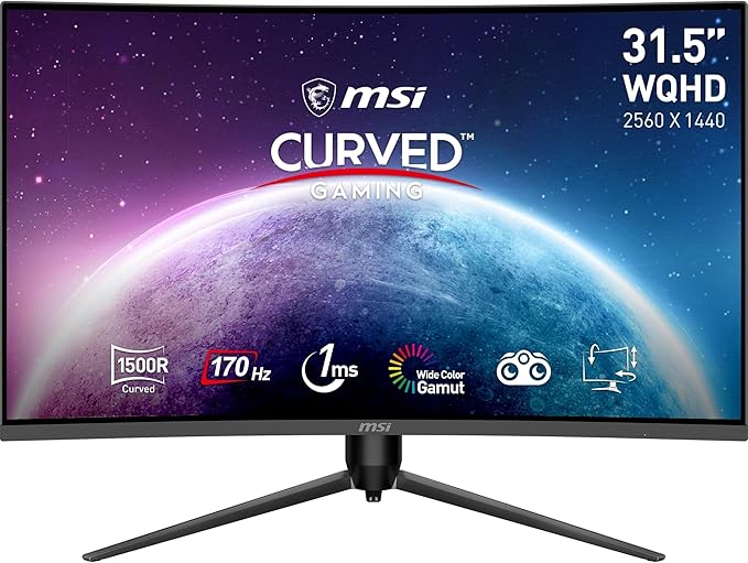 curved gaming monitor homeoffice