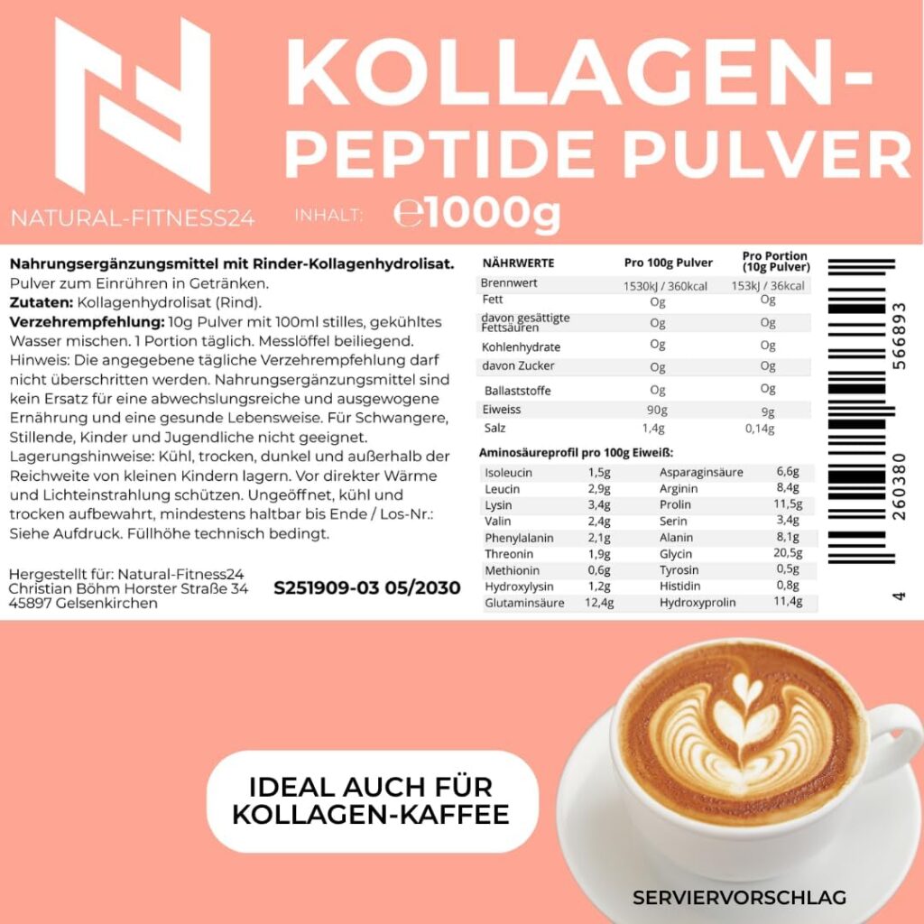 kollagen kaffee rezept zubereitung büro homeoffice