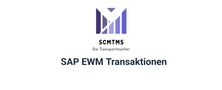 sap ewm transaktionen