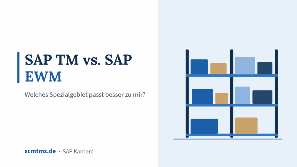 SAP TM vs. SAP EWM: Welches Spezialgebiet passt besser zu mir? – Grafik mit Lagerhalle-Symbol