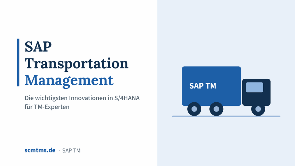 SAP Transportation Management – Die wichtigsten Innovationen in S/4HANA für TM-Experten – Grafik mit LKW-Symbol