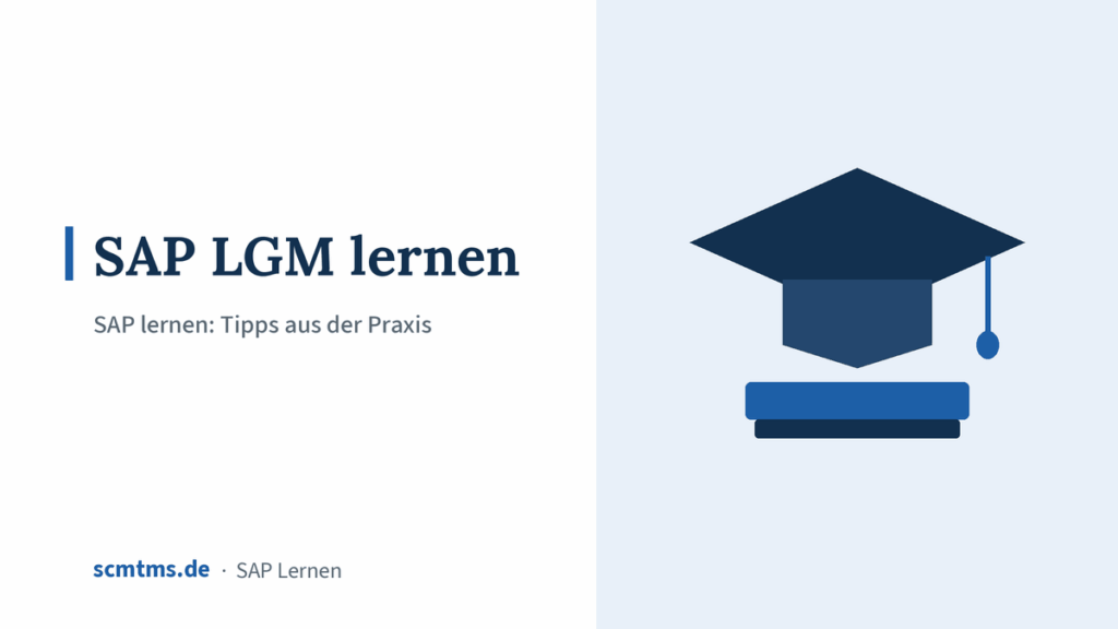 SAP LGM lernen: So bereiten Sie sich strukturiert auf den Produktivstart vor – Grafik mit Doktorhut-Symbol