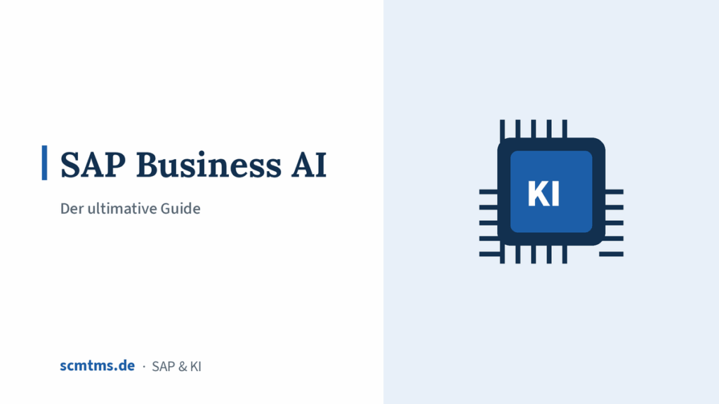 SAP Business AI - der ultimative Guide – Grafik mit KI-Chip-Symbol
