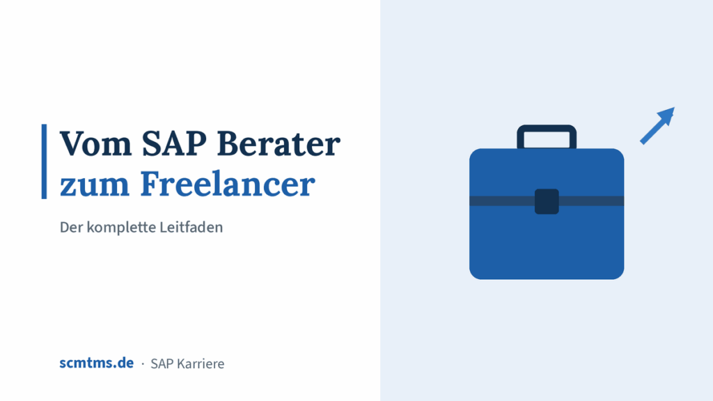 Vom SAP Berater zum Freelancer – Der komplette Leitfaden – Grafik mit Aktentasche-Symbol