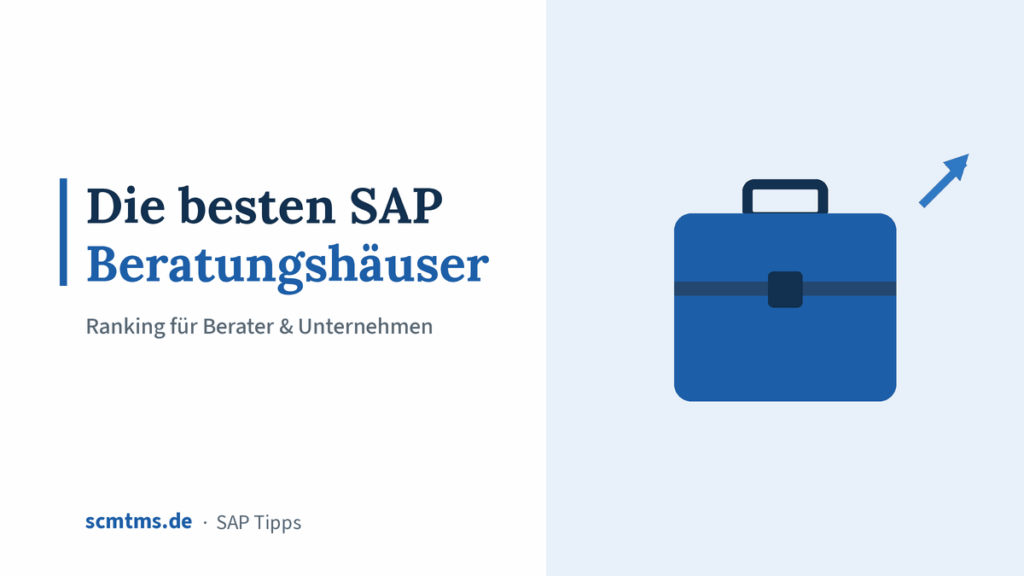 Die besten SAP Beratungshäuser – Ranking für Berater & Unternehmen – Grafik mit Aktentasche-Symbol