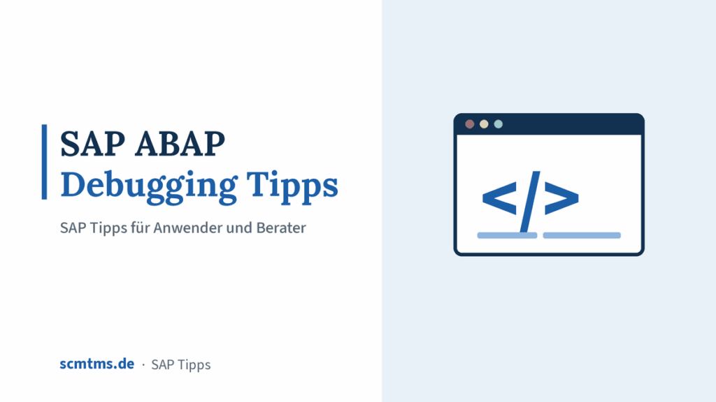 SAP ABAP Debugging Tipps – Grafik mit Code-Symbol