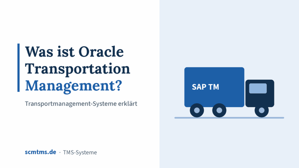 Was ist Oracle Transportation Management? – Grafik mit LKW-Symbol